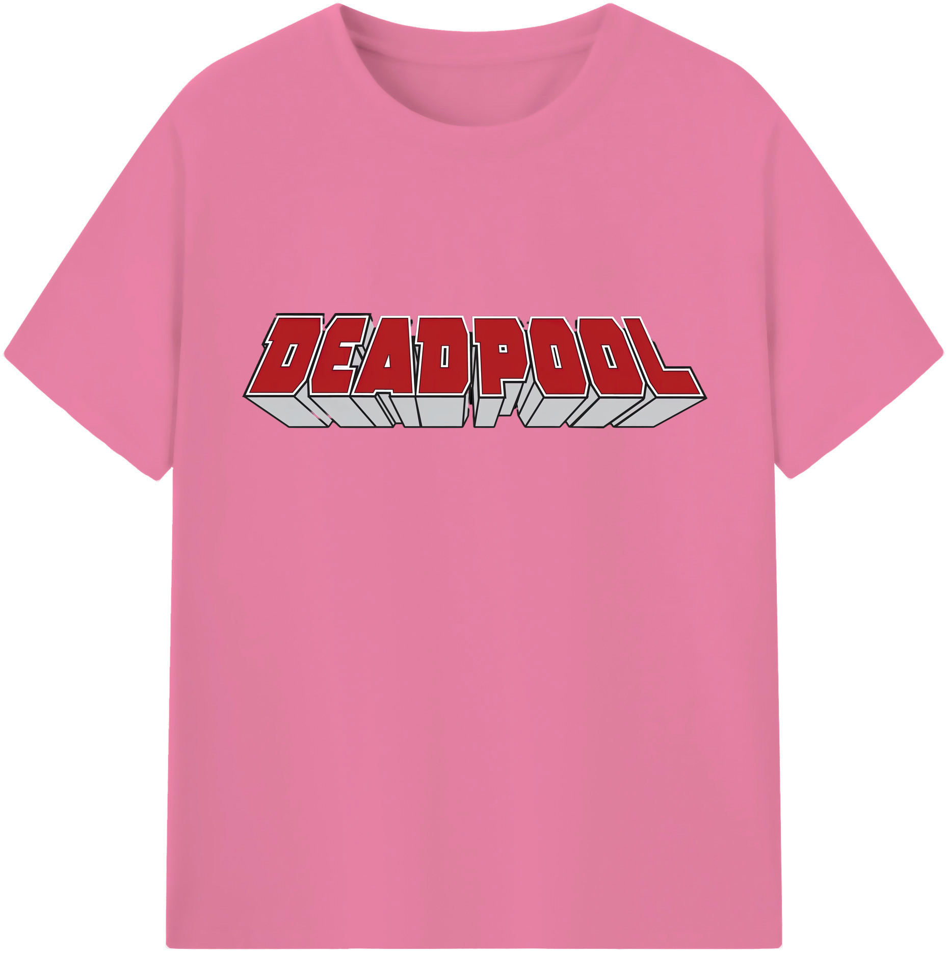 （画像用） Deadpool デッドプール 綿100％半袖Tシャツ（フロントプリント）